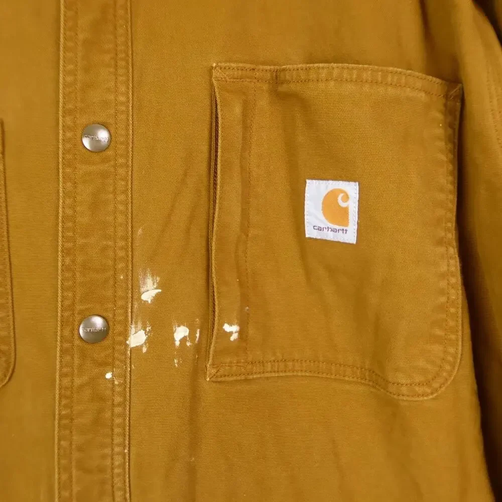 Carhartt Shirt Jacket Mens SZ 2XL Rigby Rugged Flex Fleece Lined Work Wear Read‎